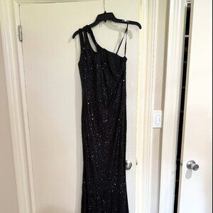 Mac Duggal One Shoulder Sequin Formal Dress